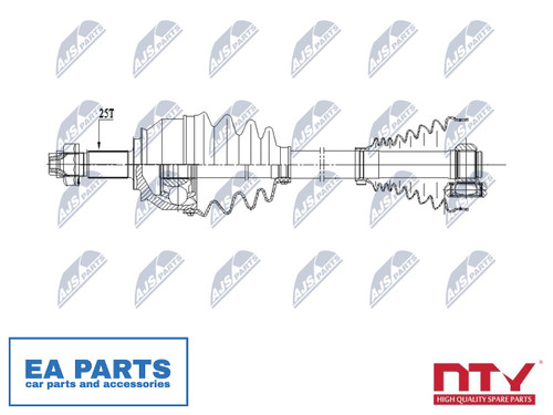 Drive shaft for fiat doblo - shaft,