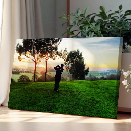 Golf landscape canvas wall - golf,