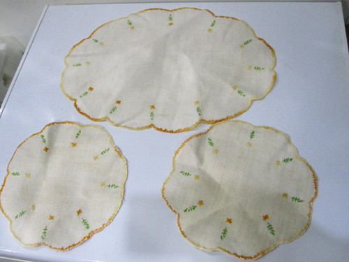 Vintage cream linen - vintage,