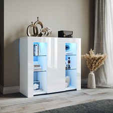 White high gloss - gloss, sideboard