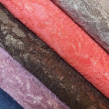 Corded Lace Satin Bonded