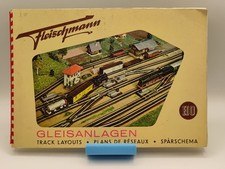 FLEISCHMANN 1956 1st edition TRAIN TRACK LAYOUTS HO GLEISANLAGEN  Print Germany