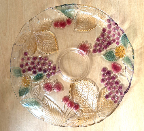 Beautiful heavy fruit glass - heavy,