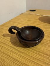 African Wooden Bowl and Spoon