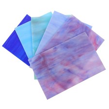 6 Pcs Stained Glass Panels
