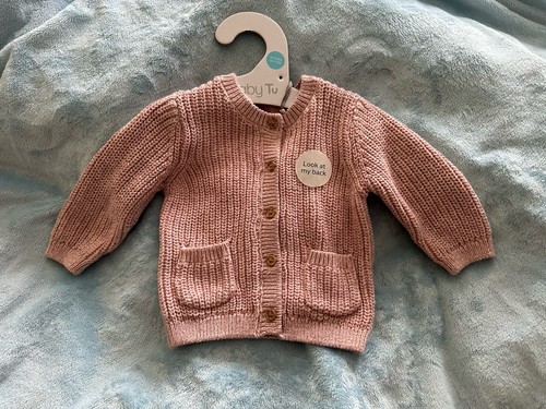 Cuddle pink baby cardigan - cuddle,
