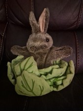The Puppet Company Hand Glove Puppet Rabbit in a Lettuce
