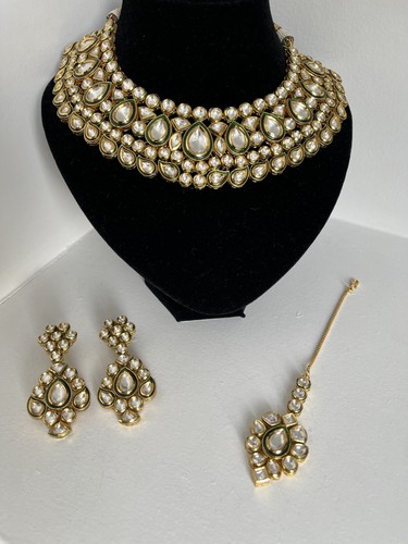 Gold kundan luxury - kundan,