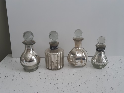 Tiny mercury glass - mercury, bottles
