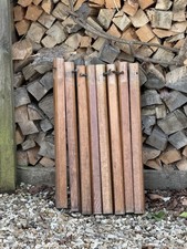 Set of 8x Mid Century Vintage Wooden Furniture Legs - 72 cm Sqaure, Metal Bolts