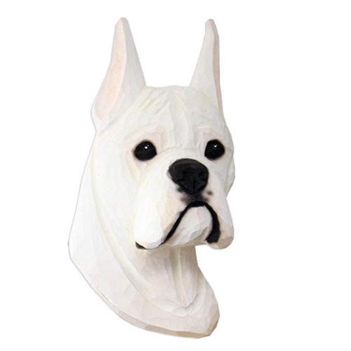 Boxer head plaque figurine - plaque,