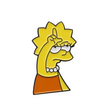 The Simpsons Lisa Enamel  Pin Badge