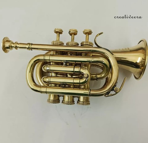 Antique pocket trumpet - antique, bugle