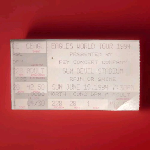 The eagles 1994 concert ticket - the,