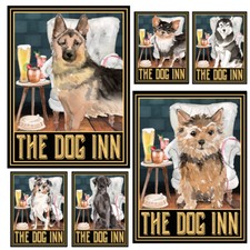 Metal sign plaque the dog - sign,