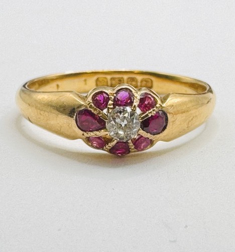 18ct gold diamond gypsy - , style
