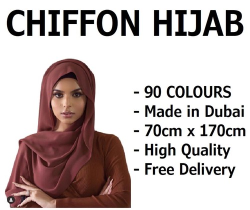 Chiffon scarf hijab soft - soft, high