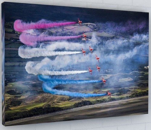 Red arrows aircraft - arrows, canvas