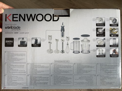 Kenwood triblade 800w hdp406wh - kenwood,