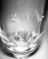 Orrefors Glass Teardrop Floral