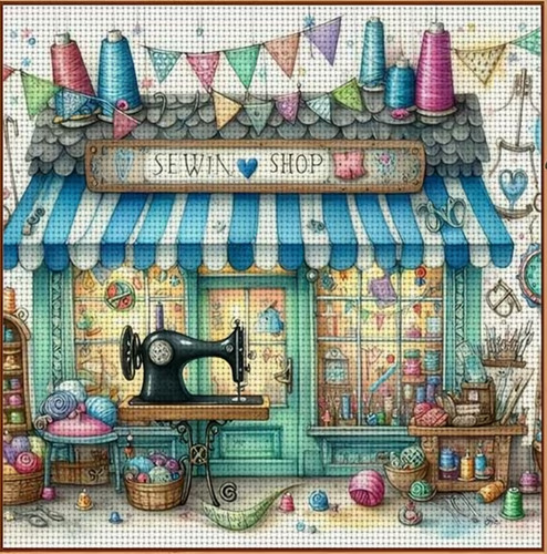 Printed cross stitch kit ct - stitch,