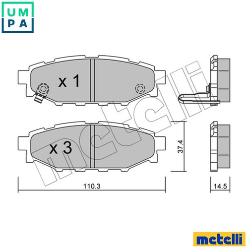 Brake pad set - pad, disc