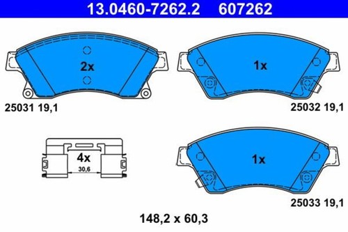 Disc brake pad - brake, set