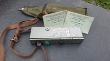 Romanian Army Personal Geiger Counter With Booklets And Pouch