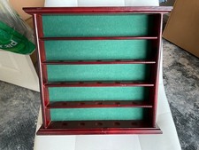 wooden golf ball holder display stand or can be wall mounted holds 49 golf balls