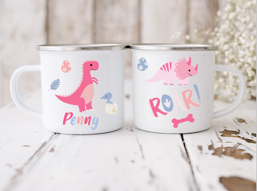 Personalised dinosaur mugs - personalised,