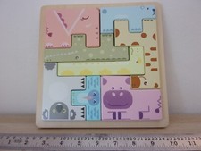 Wooden puzzle shape zoo pieces - shape,