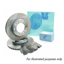 BLUEPRINT Front Brake Disc Pair + Brake Pad Set Fits Lexus LS Toyota Celsior