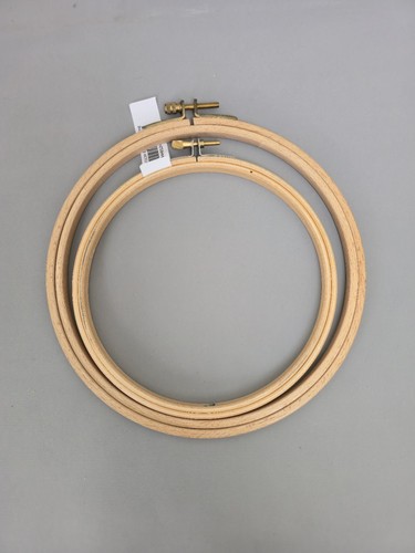 Pair wooden embroidery hoops - pair,