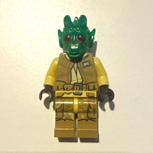 Lego green alien head - green,