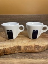 2 X Lavazza Espresso Cups.  Blue Ceramic