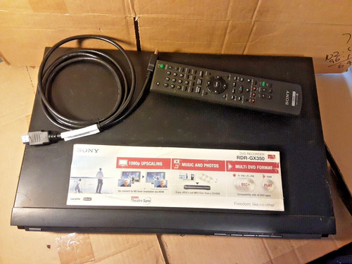 Sony dvd recorder rdr gx350 - sony,