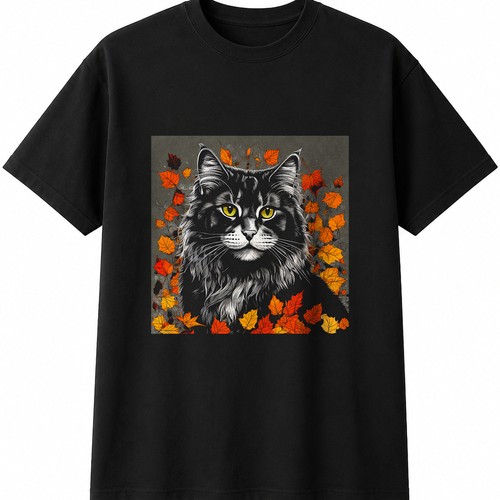Norwegian forest cat - forest,