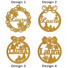 Personalise Family Name Bauble