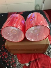 Set of 2 Modern Red Tapered