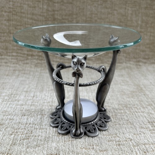 Cats oil burner pewter effect - burner,