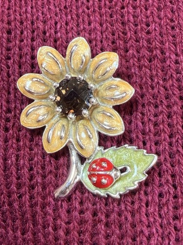 Vintage 925 silver enamel - vintage,