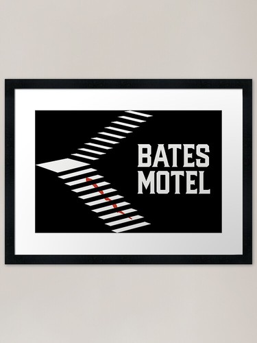 Bates motel framed art print - motel,