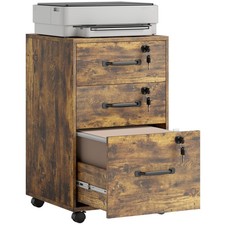 HOMCOM 3 Drawer File Cabinet