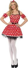 Smiffys Adult Women's Madame Mouse Costume, Dress, Arm Cuffs and Headband, Wings