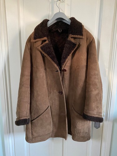 Sheepskin coat brown - brown,, size