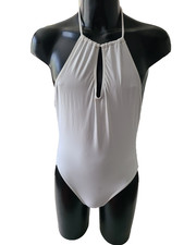 Primark - White Tie Neck Backless Swim/Sunbathing suit  SIZE 12