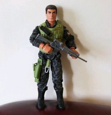 Vintage Hasbro Action Man In Rock Climbing Outfit - With Weapon Accessories