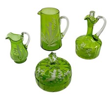 ANTIQUE MARY GREGORY GREEN