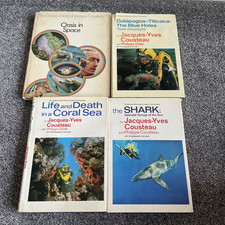 The Underseas Discoveries of Jacques Cousteau Hardback Book Collection X 4 GARRS