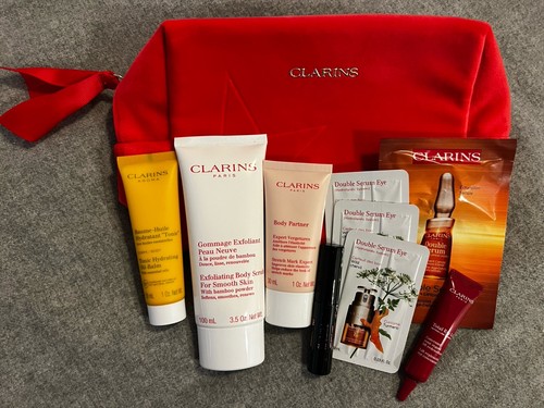 Clarins gift set and - and, washbag